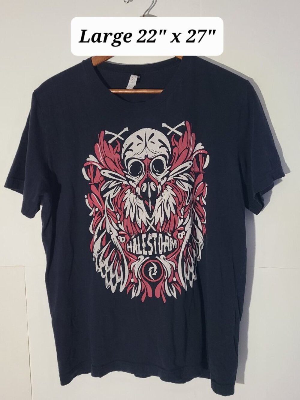 Halestorm 2018 Double Sided Black Large Tour T-Shirt